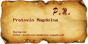 Protovin Magdolna névjegykártya